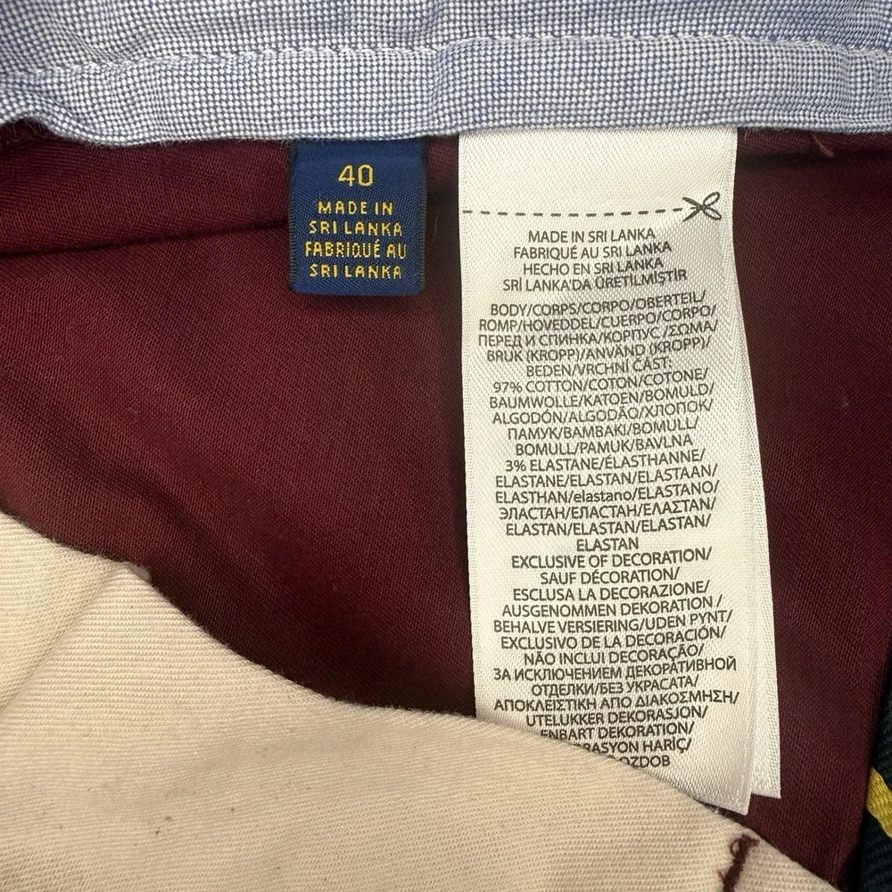 Polo Ralph Lauren Men's Shorts Size 40 Burgundy Casual Chino Twill Preppy Shorts